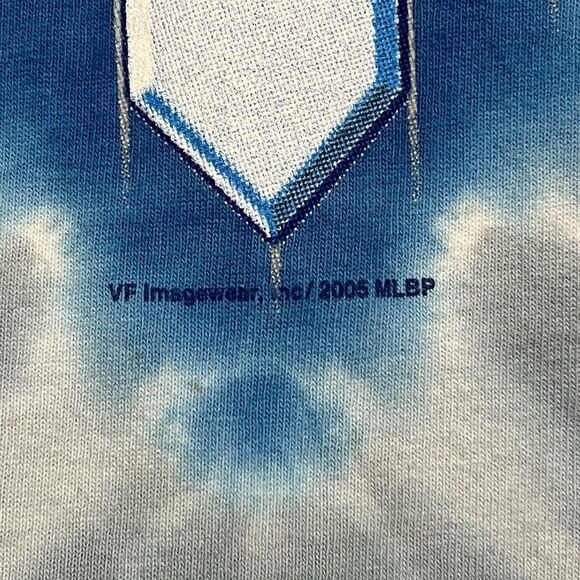 Vintage Lee Sports Tie Dye Chicago Cubs All Over Print Shirt Sz XL Single Stitch - Picture 3 of 11